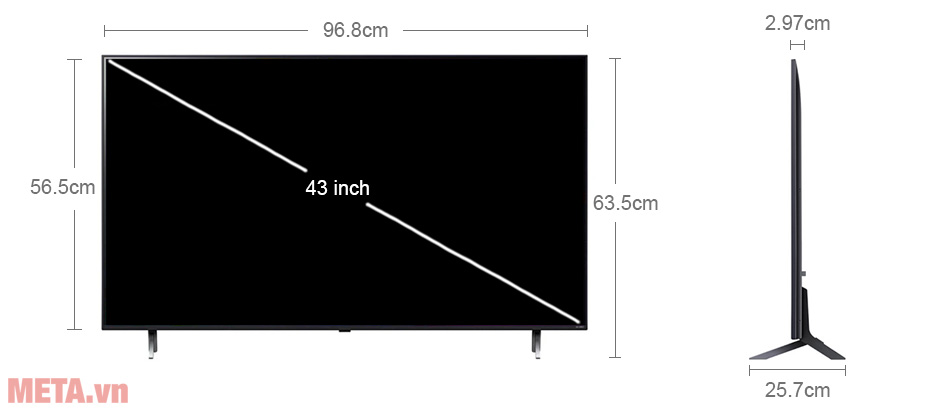 Smart Tivi QNED LG 4K 43 inch 43QNED80TSA