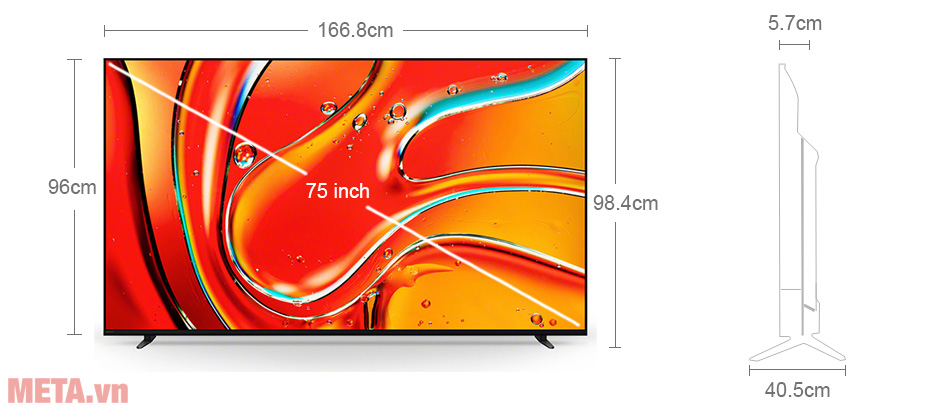 Google Tivi Mini LED Sony 4K 75 inch K-75XR70