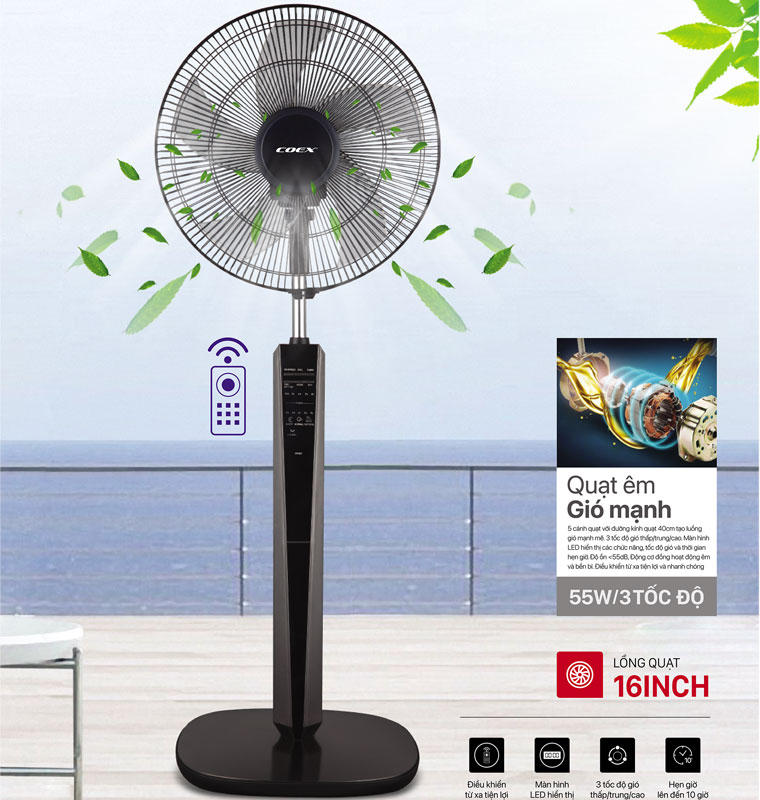 Quạt cây 5 cánh Coex CF-7122A