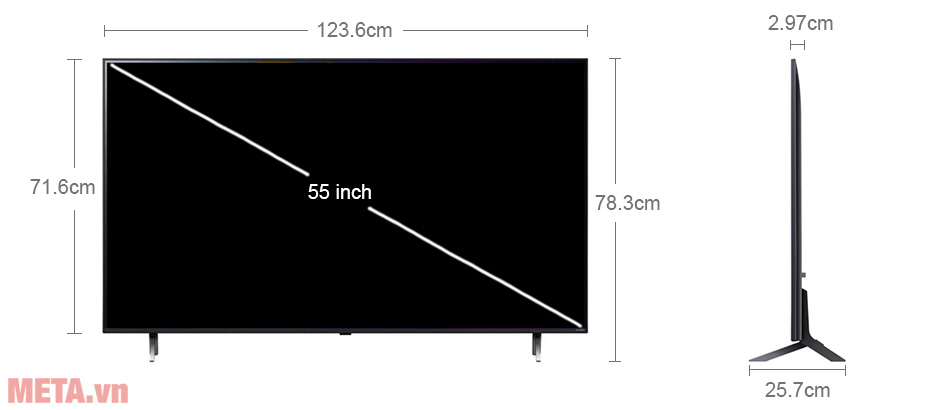 Smart Tivi QNED LG 4K 55 inch 55QNED80TSA