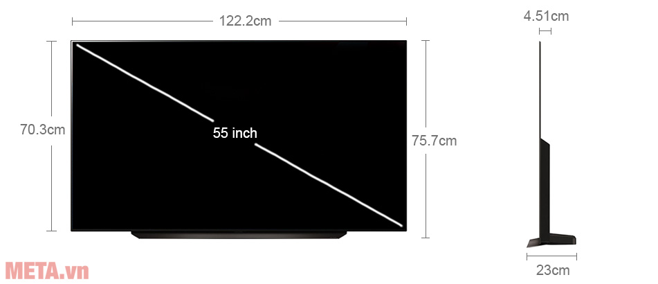 Smart tivi LG OLED Evo C4 4K 55 inch OLED55C4PSA