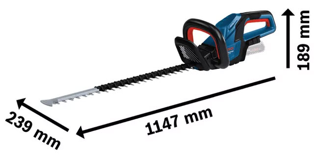 Máy cắt tỉa hàng rào dùng pin Bosch GHE 18V-60 Solo - 06008C9000