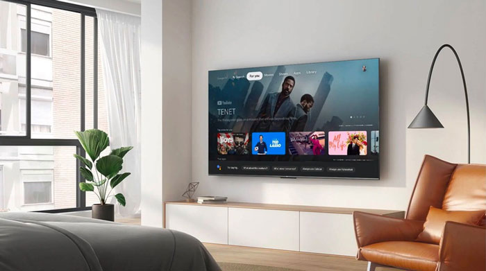 Hệ điều hành có giao diện Google TV thân thiện, dễ dùng