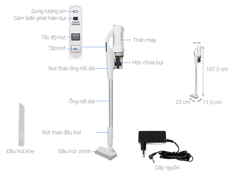 Máy hút bụi không dây Panasonic MC-SB30JW049