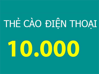 Thẻ cào điện thoại mệnh giá 10.000