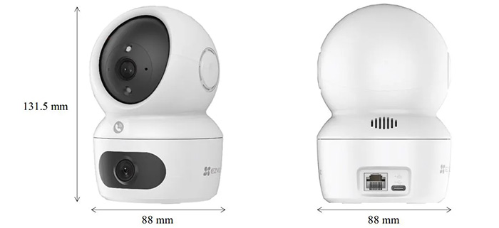 Camera wifi ống kính kép thông minh Ezviz H7C