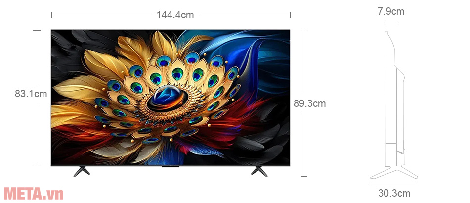 Google Tivi TCL QLED 4K 65 inch 65C655