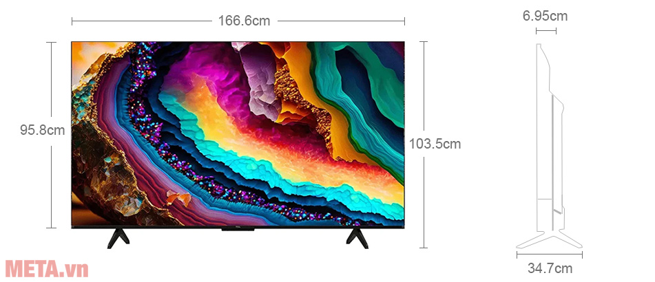 Google Tivi TCL 4K 75 inch 75P755 Pro