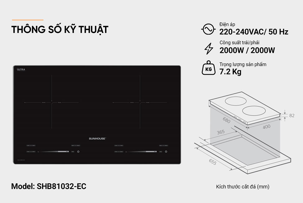 Bếp từ Sunhouse  