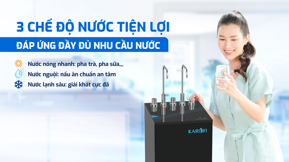 Máy lọc nước nóng lạnh Karofi KAD-L68