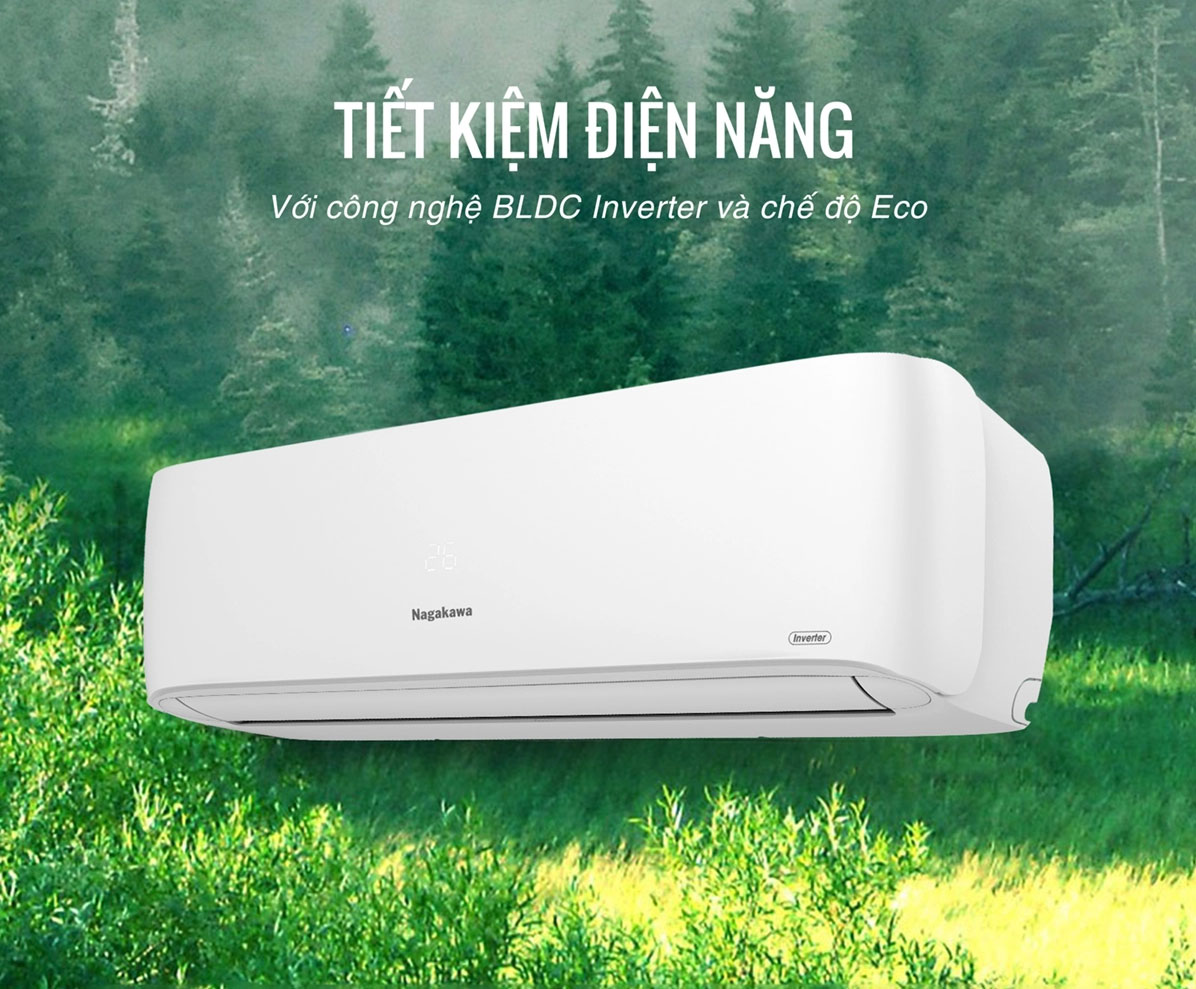 Điều hòa Nagakawa Inverter 12.000 BTU 1 chiều NIS-C12R2H11