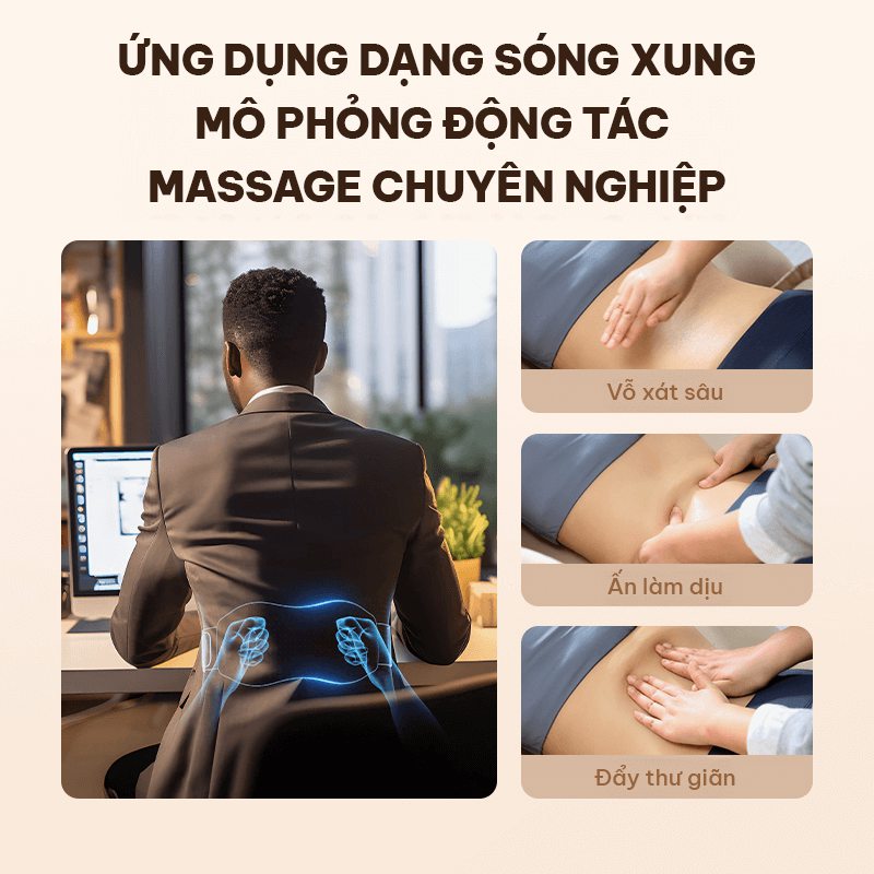 Máy massage lưng bụng SKG K5 Pro max