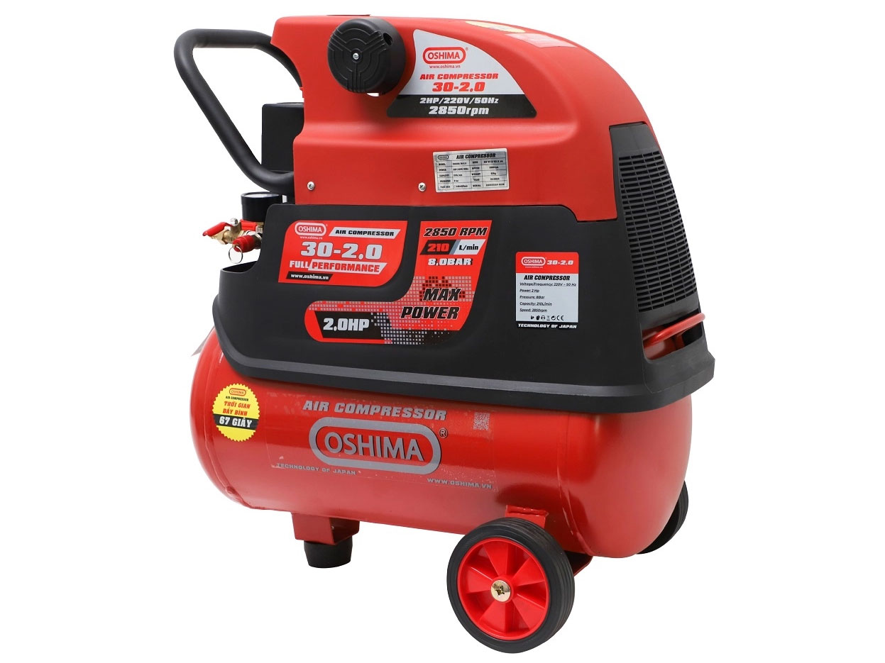 Máy nén khí có dầu Oshima 30-2.0 (2HP - 30 lít)