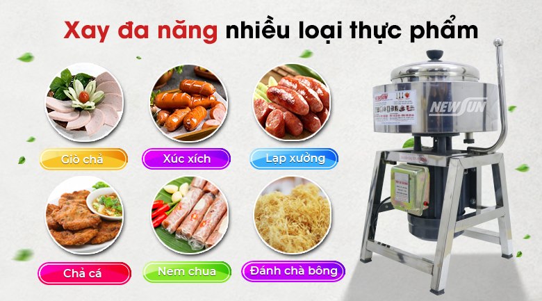 Máy xay giò chả kinh doanh 