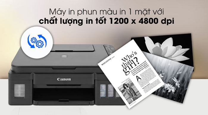 máy in phun màu Canon Pixma G3010 tạo ra những bản in chất lượng