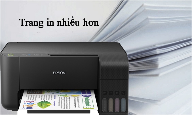 Máy in Epson L3110 có thể in số lượng trang rất lơn 