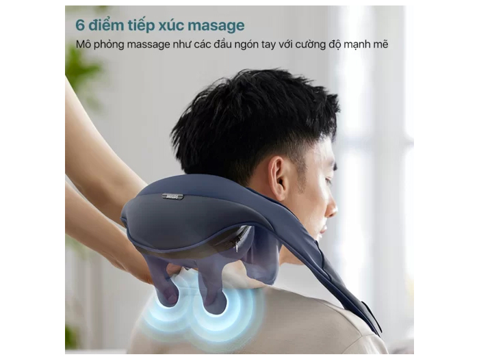 Máy có 6 điểm tiếp xúc massage 