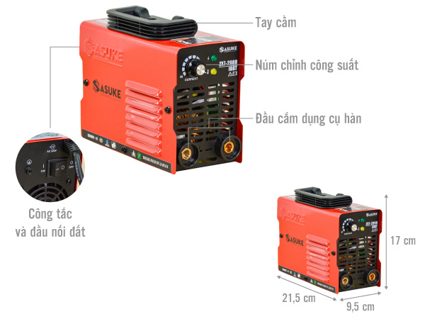 Máy hàn que mini Sasuke ZX7-200R