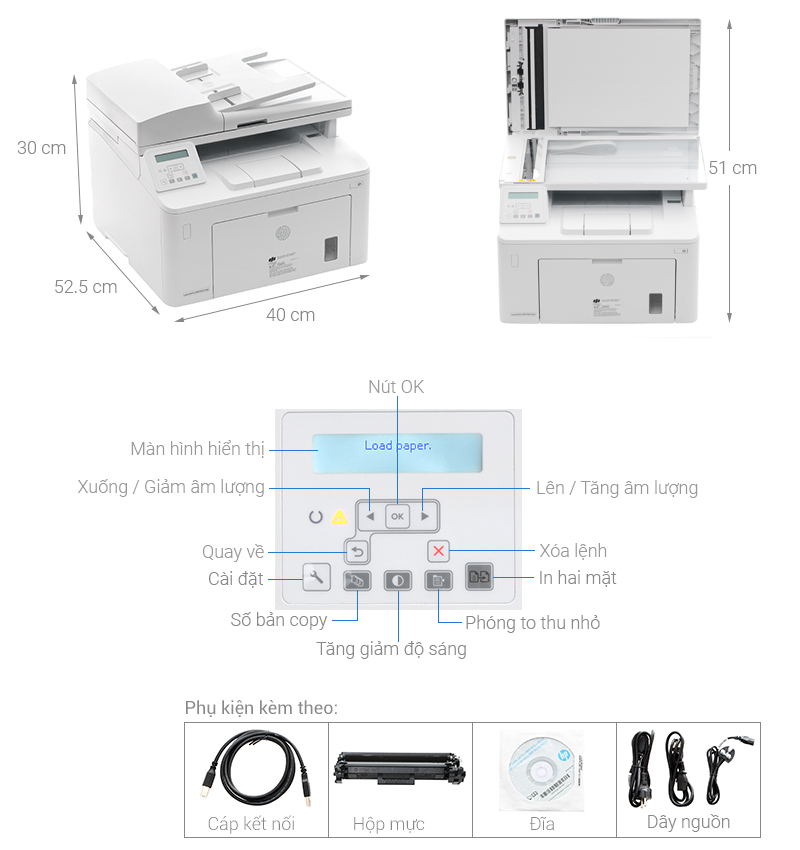 Tổng quan máy in HP LaserJet Pro MFP M227sdn