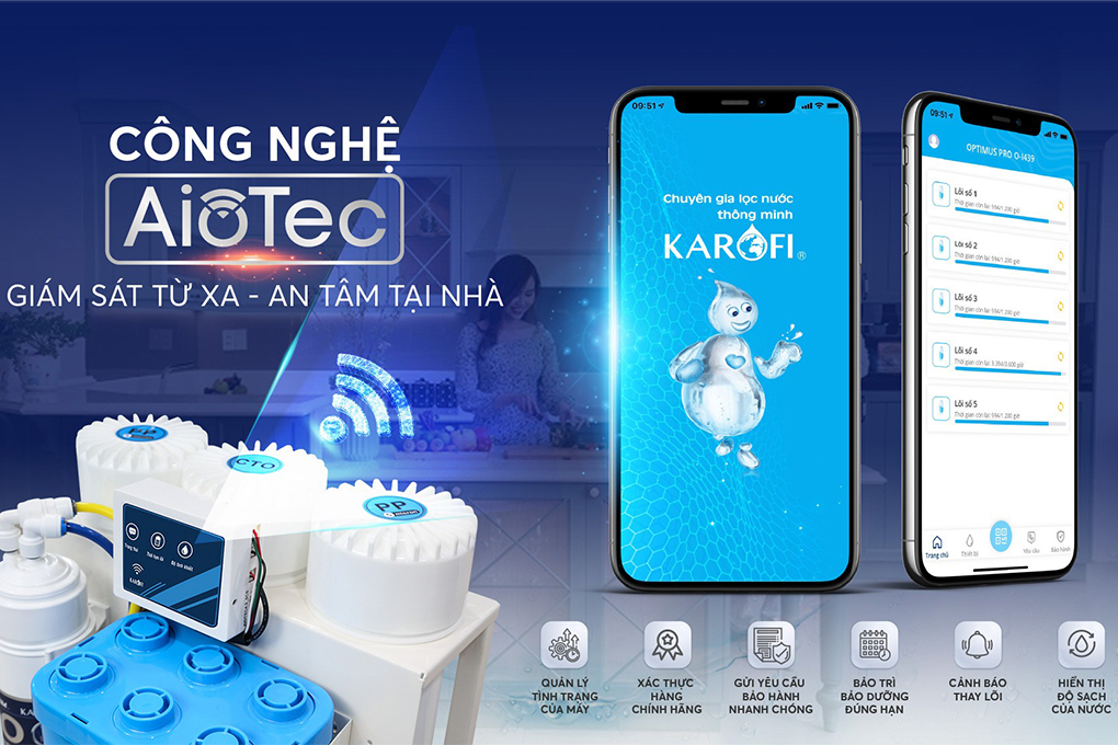 Máy lọc nước RO Karofi KAQ-U95