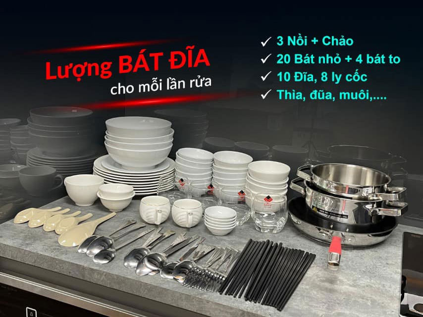 máy rửa bát 14 bộ