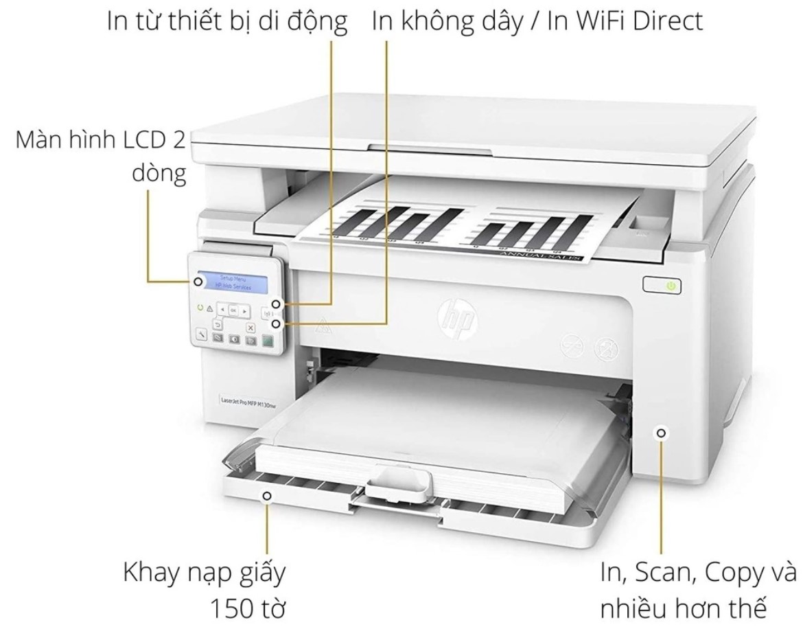 Khay giấy dung lượng 150 tờ