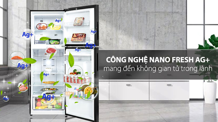 Tủ lạnh AQR-T369FA sở hữu công nghệ Nano Fresh Ag+ 