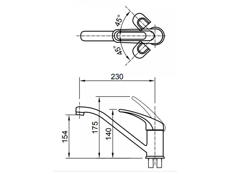 Vòi bếp Inax 