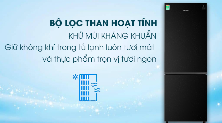 Bộ lọc khử mùi than hoạt tính giúp loại bỏ mùi hôi dễ dàng