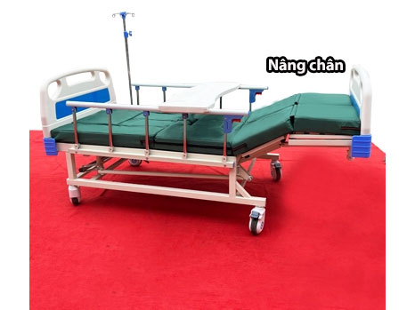 Giường y tế đa chức năng 3 tay quay 1 cần gạt bô Lucass GB-106