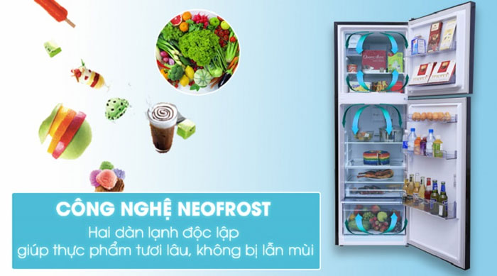 tủ lạnh 2 cánh Beko RDNT360E50VZWB ứng dụng công nghệ 2 dàn lạnh độc lập