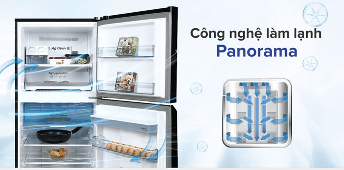 tủ lạnh 2 cánh Panasonic NR TL351GPKV ứng dụng công nghệ làm lạnh vòm