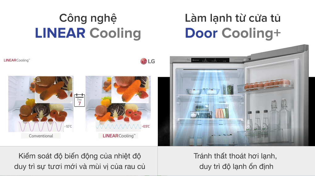 Tủ lạnh LG GR-B305PS ứng dụng nhiều công nghệ làm lạnh hiện đại