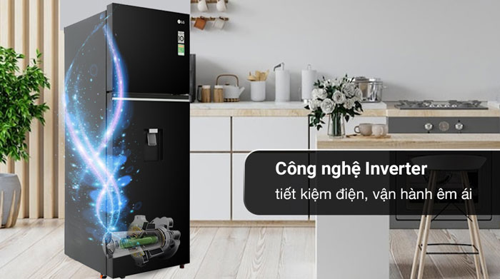 Tủ lạnh 2 cánh LG Inverter 334 lít GN-D332BL ứng dụng công nghệ Inverter