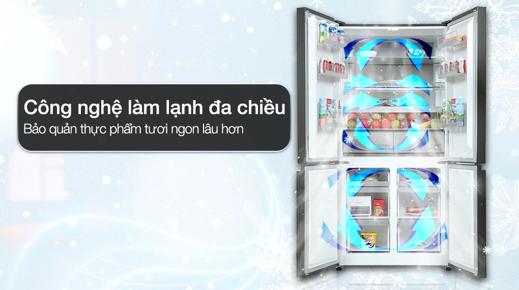 Beko GNO62251GBVN ứng dụng công nghệ làm lạnh đa chiều