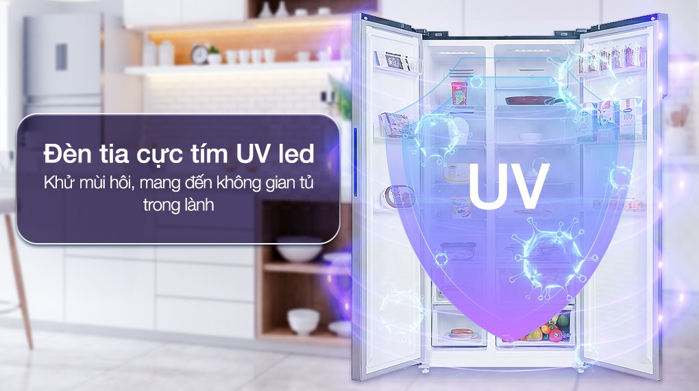 Kháng khuẩn khử mùi hiệu quả với công nghệ đèn UV LED