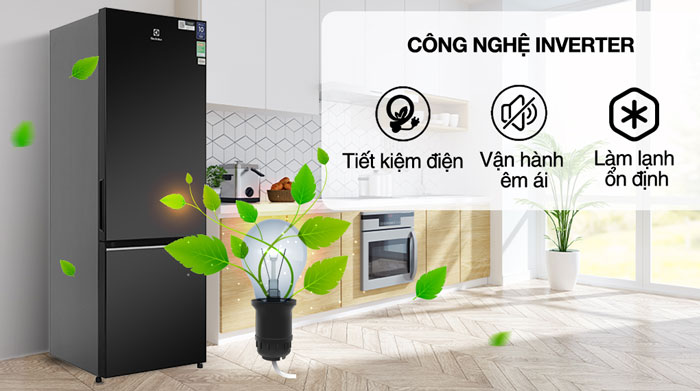 tủ lạnh Electrolux EBB3702K-H tiết kiệm điện năng hiệu quả