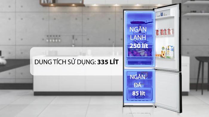 Tủ lạnh có dung tích 335 lít