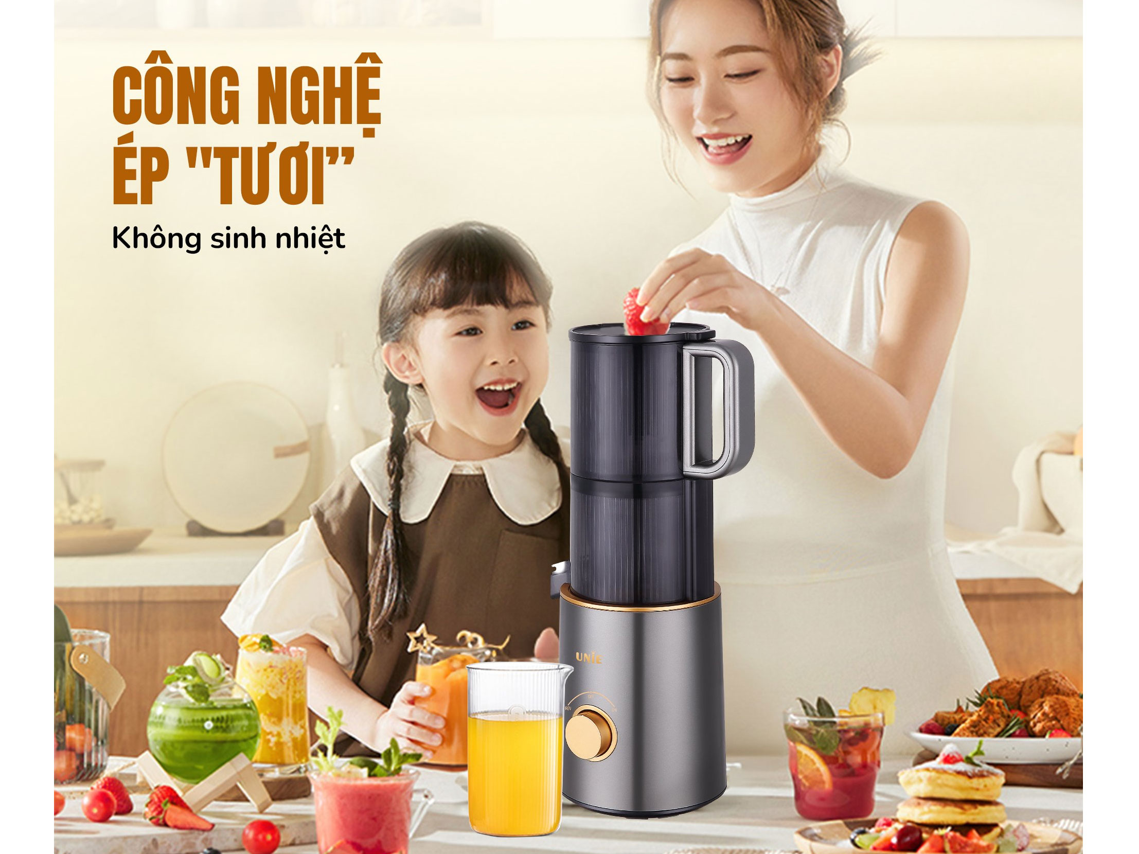 Máy ép chậm Unie