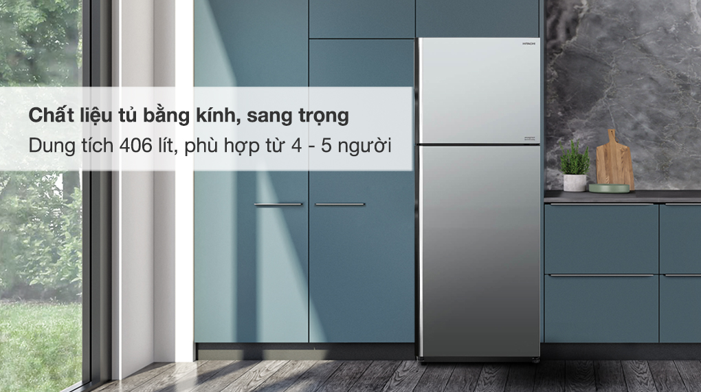 Dung tích 406 lít phù hợp cho 3 - 4 người