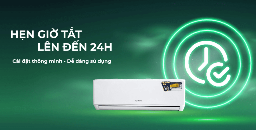 Tính năng hẹn giờ tắt trên điều hòa Nagakawa NS-C09R2T30