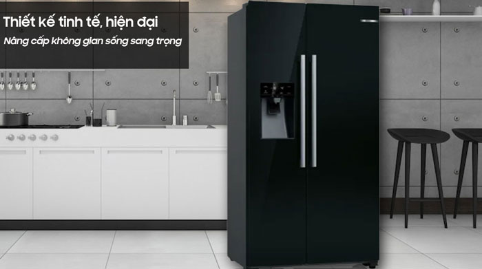 Bosch serie 6 KAD93ABEP là dòng tủ lạnh side by side có thiết kế sang trọng