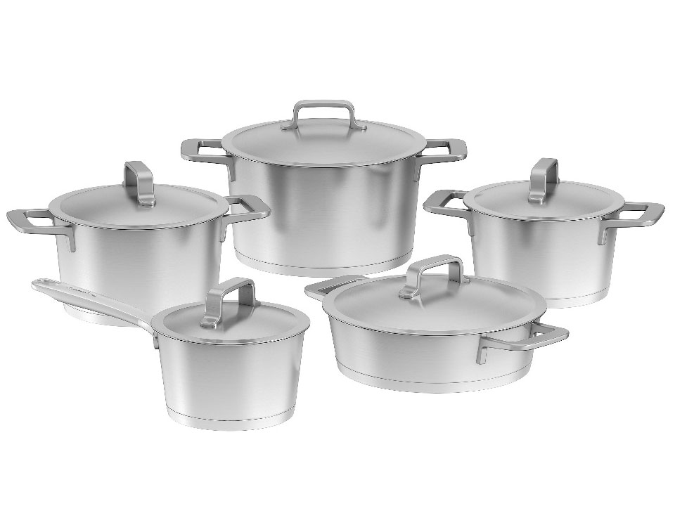 Bộ nồi Berghoff Meta 5 món có quánh và chảo 24cm