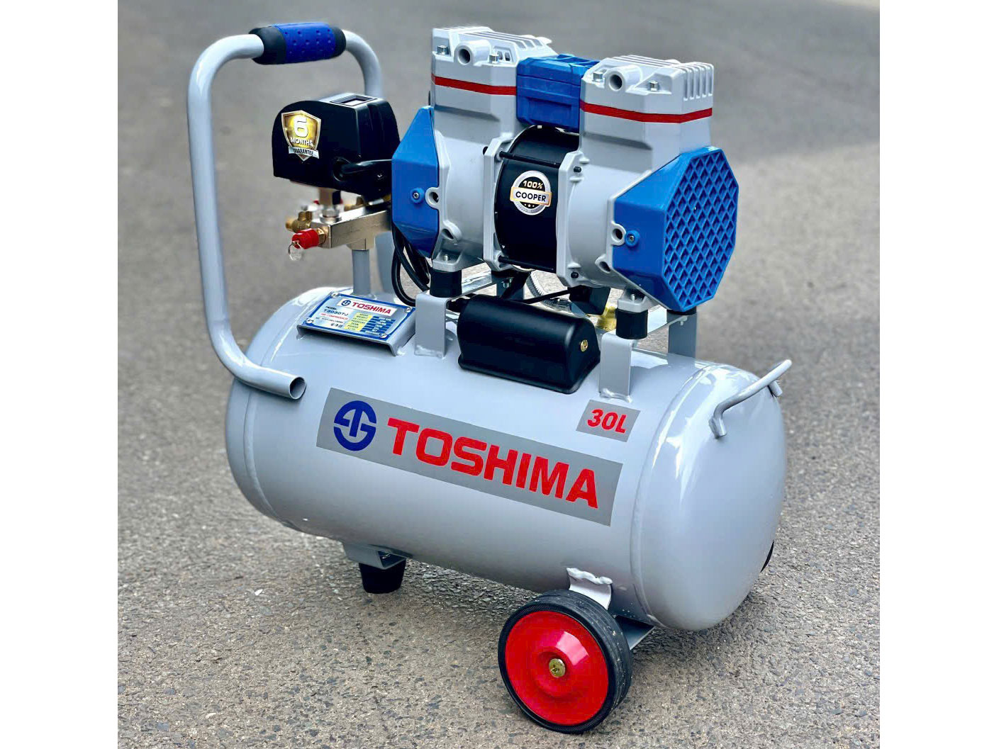 Máy nén khí không dầu Toshima T3030TJ (30 lít, 3HP)