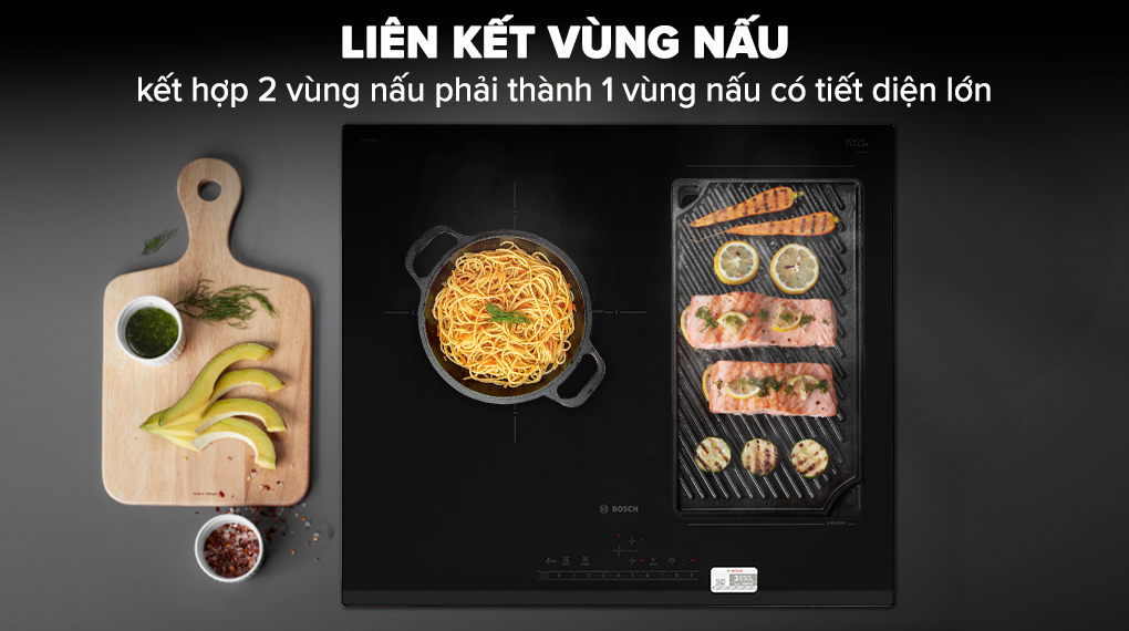 Bếp từ 3 vùng nấu 