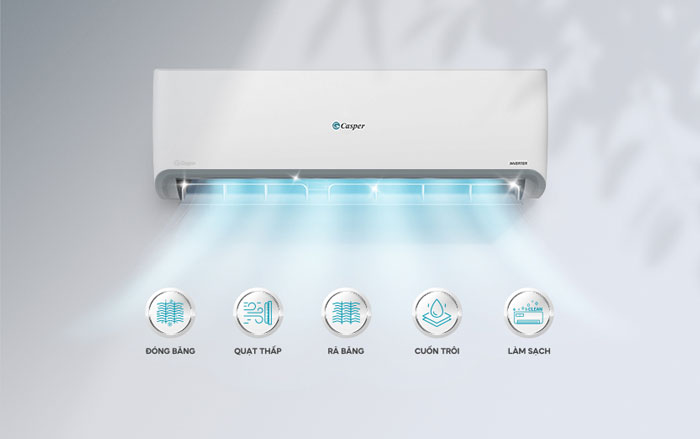 điều hòa Casper 24.000BTU SC 24FS33 có chức năng làm sạch tự động