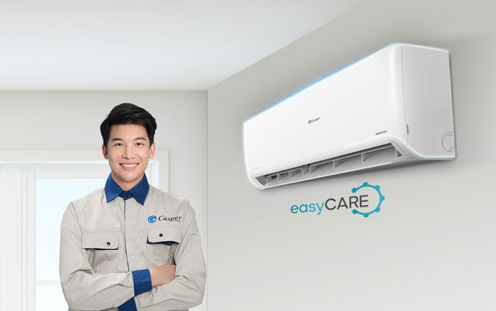 Điều hòa Casper 1 chiều SC 24FS33 có cấu trúc tối giản dễ lắp đặt