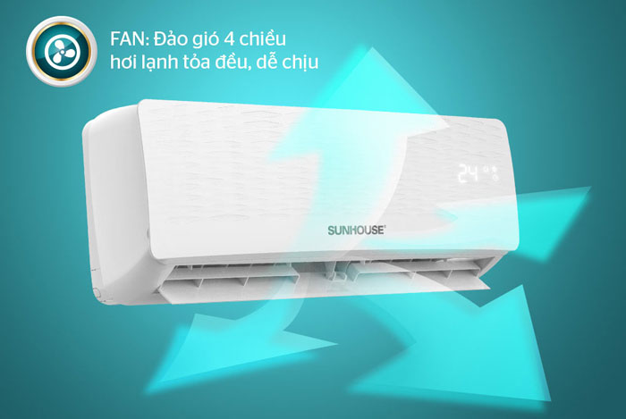 Chế độ Fan của máy lạnh 1 chiều Sunhouse 9.000 BTU SHR-AW09C110