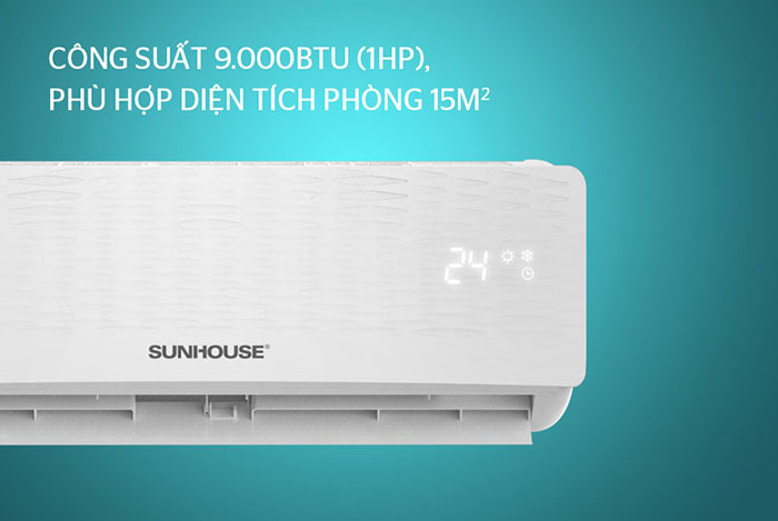 máy lạnh Sunhouse 1.0HP SHR AW09C110 trang bị công suất làm lạnh là 9.000 BTU