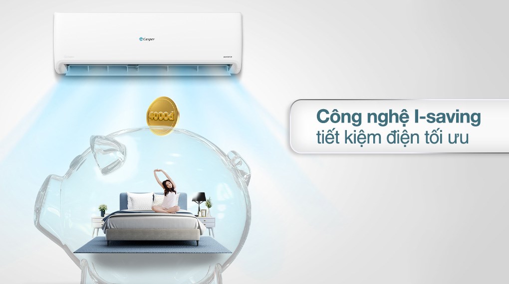 Chế độ iSaving của máy lạnh Casper Inverter 2,5HP GC-24IS35 tiết kiệm điện hiệu quả